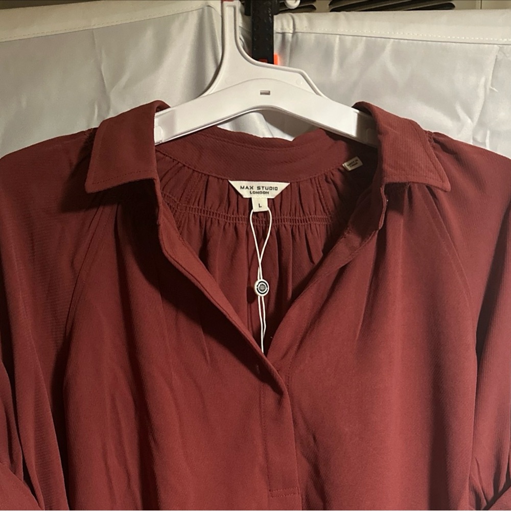 Max Studio Terracotta Top